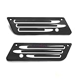 Kit de cache charnière de sacoche noir pour Harley