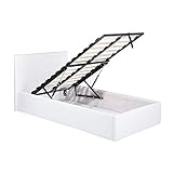 MEUBLE COSY Cadre de lit pour Adulte en Métal Support