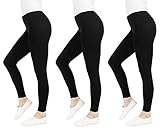 FM London - Lot de 3 leggins décontractés pour femmes