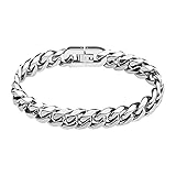 flintronic Bracelet pour homme en acier inoxydable,