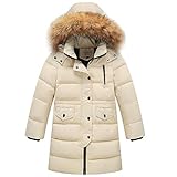 amropi Enfant Fille Parka Veste Manteau Longue Blouson