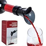 Bec verseur 2 en 1 et bouchon de vin rouge, bouchon