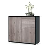 Vladon Buffet Ben, Commode avec 2 Portes et 2 tiroirs,