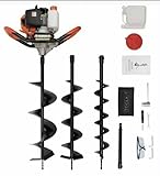 Tarière Thermique Professionnelle 52cc, 3 Mèches 10/15/20cm,