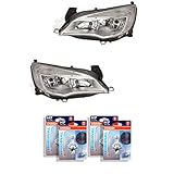 Lot de 2 phares halogènes Astra J 12.09-> Chromé H7/H7