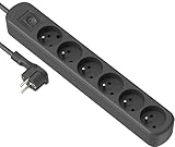 Electraline 32053 Bloc 6 prises avec interrupteur/fiche