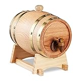 Relaxdays Tonneau pour Boissons, 1,25 Litre, Bois de