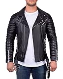 Reichstadt Homme Veste - RS001LUX Noir Cuir Véritable