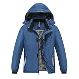 MoFiz Veste de Ski Garçon Hiver Chaud Manteau de Neige