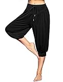 Terecey Pantalon Sarouel Femme Sport Taille Haute Bouffant