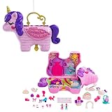 Polly Pocket Coffret Licorne en Fête avec Mini-Figurines