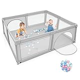 GOPLUS Parc Bébé 10 Mois à 6 Ans, Parc Bebe en maille