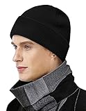Bonnet Homme Femme, Bonnet de Hiver Unisexe Bonnet