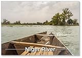 Aimant de réfrigérateur Pirogue sur le fleuve Niger