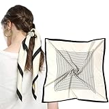 MEANBEAUTY Femme Bandana Écharpe Square Carré 70 x