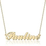 UMAGICBOX Collier Prénom Personnalisé Pauline en Acier