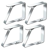 Blooven Pinces à Nappe Grandes Ensemble de 4 Acier