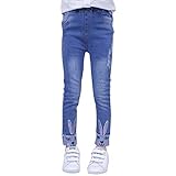 URMAGIC Pantalon Denim Jean pour Fille Enfant Bébé