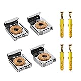 WJUAN Kit de Montage Mural en Verre sans Cadre Support