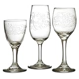 Ensemble de verres à pied Alice au pays des merveilles