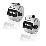 RUGLAMZHIP 2 Pcs Compteur Manuel en Métal, Compteur