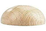 Rayher Lot de demi-boules en bois, nature, 4 pces.,