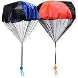 JUGUTA 2 Pièces Parachute Jouet, Main Lancer Parachute