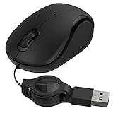 Sabrent Mini Souris Optique USB de Voyage avec câble