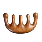 Peigne de massage en bois avec dents larges, masseur