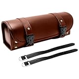 Mulcort Sacoche de selle de moto universelle en cuir