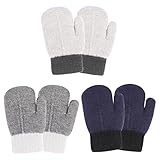 QKURT 3 Paires de Mitaines pour Tout-petits, Mitaines