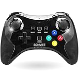 Manette Wii U,SONVIEE Manette pour Wii U Sans Fil Contrôleur