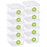 SmartStore 2L Petites Boîtes Rangement Plastique avec