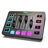 FIFINE Gaming Audio Mixer PC, Table de Mixage avec