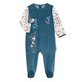 Petit Béguin - Pyjama bébé en Velours Contenant du