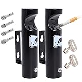 Cendrier Mural Exterieur en Acier Inoxydable,Cendrier