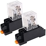 WANGCL Lot de 2 mini relais électromagnétiques CC 24