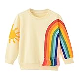 BINIDUCKLING Sweat-Shirt à Manches Longues pour Toute-Petite