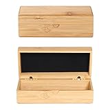 molshine Étui à lunettes de soleil, boîte en bois de