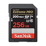 SanDisk Extreme PRO Carte SDXC 256 Go (Carte SD V30,