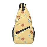 Applique tulipe – Sac à bandoulière jaune multifonction,