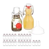Relaxdays Mini Bouteilles en Verre, Lot de 25, Petites