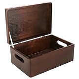 Creative Deco Boite Rangement en Bois Marron | 30 x