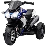 HOMCOM Moto électrique Enfants 3 Roues 6 V, Voiture