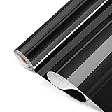 Rouleau de Vinyle Adhésif Blanc (Noir) Brillant (30,5cm