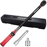 ATsafepro Clé Dynamométrique 1/2" 20-230 Nm,avec Adaptateur