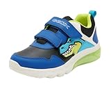 Geox J CIBERDRON Boy A Basket, Royal/LT Blue, 30 EU