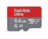 SanDisk Carte Mémoire MicroSDXC Ultra 64 Go + Adaptateur