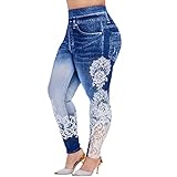 VJGOAL Legging Yoga Femme Sexy Dentelle Chic 3D Imprimé
