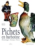 Pichets En Barbotine. Personnages, Animaux, Fleurs